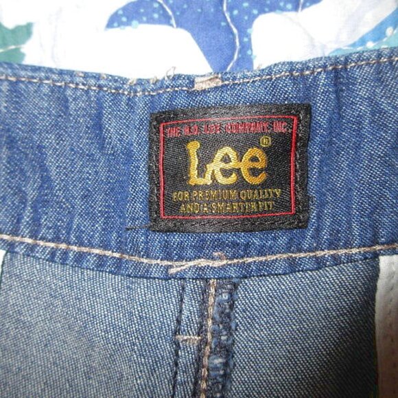 Lee Women's Wide Leg Trouser Jeans Size 16 Dark Wash High Rise Drapey 36x30 NWT - Picture 6 of 13